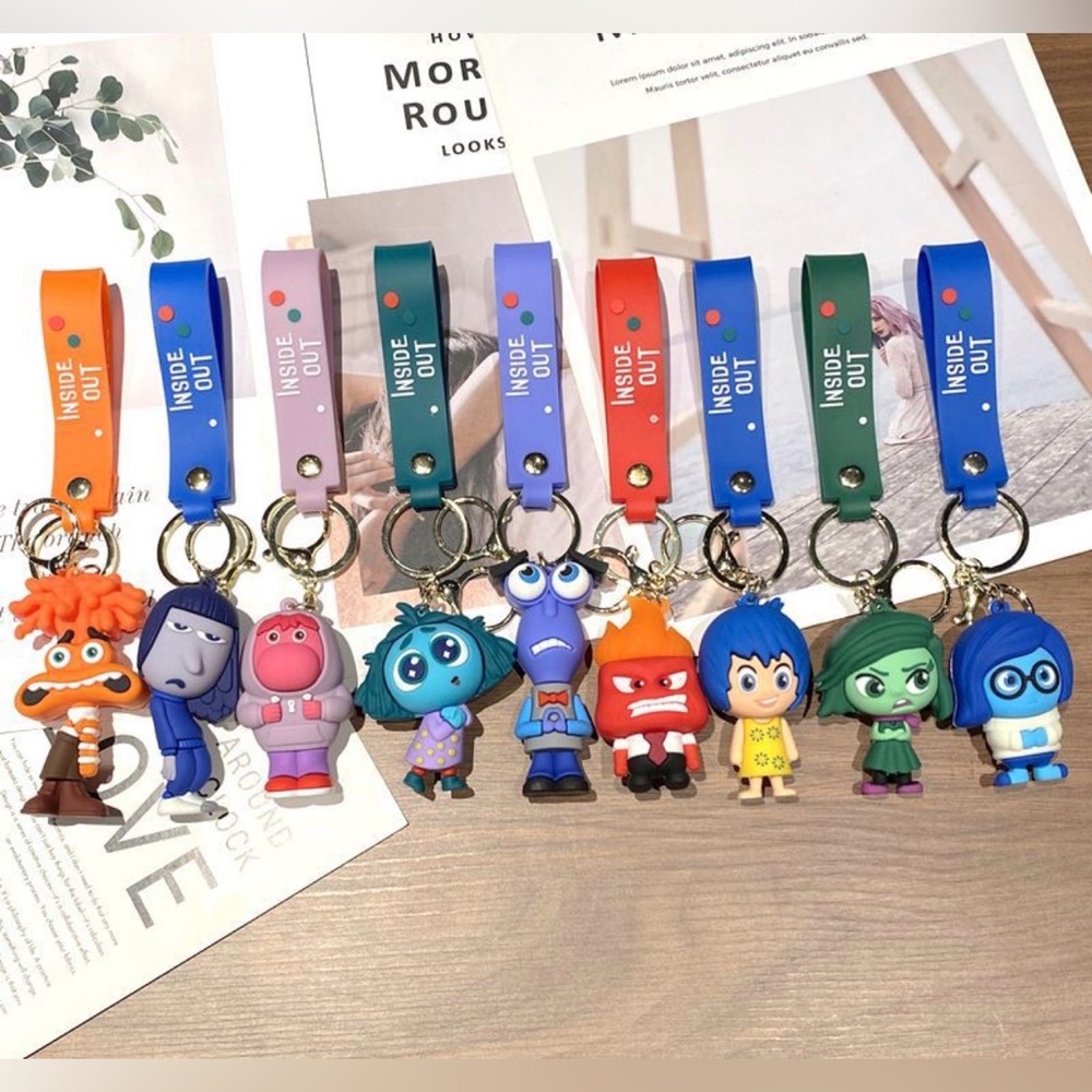 Character Keychains Set - Colorful Collection